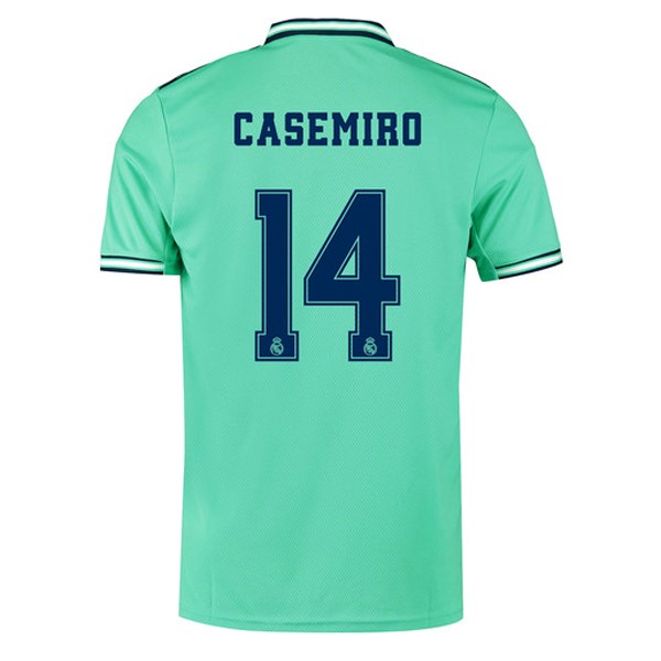 Maillot Football Real Madrid NO.14 Casemiro Third 2019-20 Vert